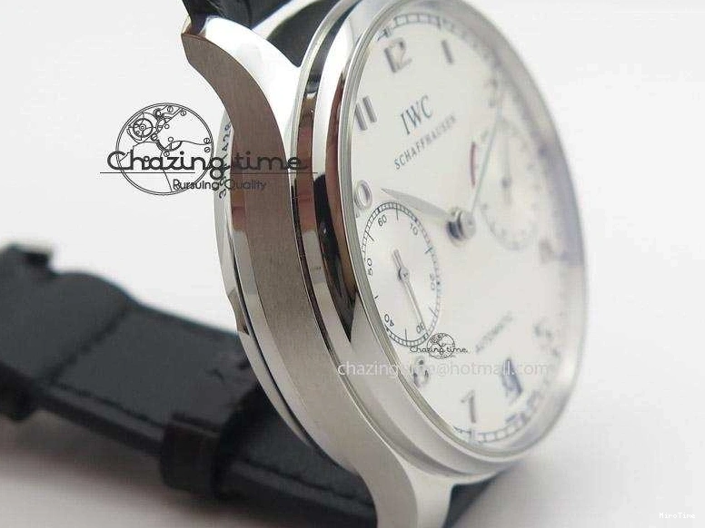 MIROTIME 0125 Bold Portuguese Real PR IW500704 ZF 1:1 Best Edition On Black Leather Strap A 7374